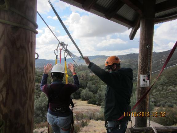 Shirley zip line
